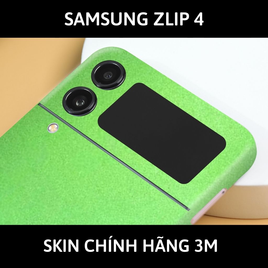 Skin 3m samsung galaxy Z Flip 4, Z Flip 3, Z Flip full body và camera nhập khẩu chính hãng USA phụ kiện điện thoại huỳnh tân store - Oracal Green Brown - Warp Skin Collection