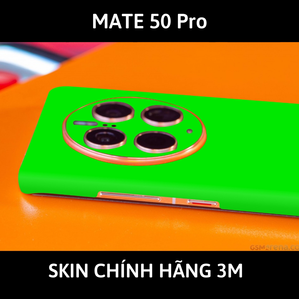 Dán skin điện thoại Huawei Mate 50 Pro full body và camera nhập khẩu chính hãng USA phụ kiện điện thoại huỳnh tân store - Green Neo - Warp Skin Collection