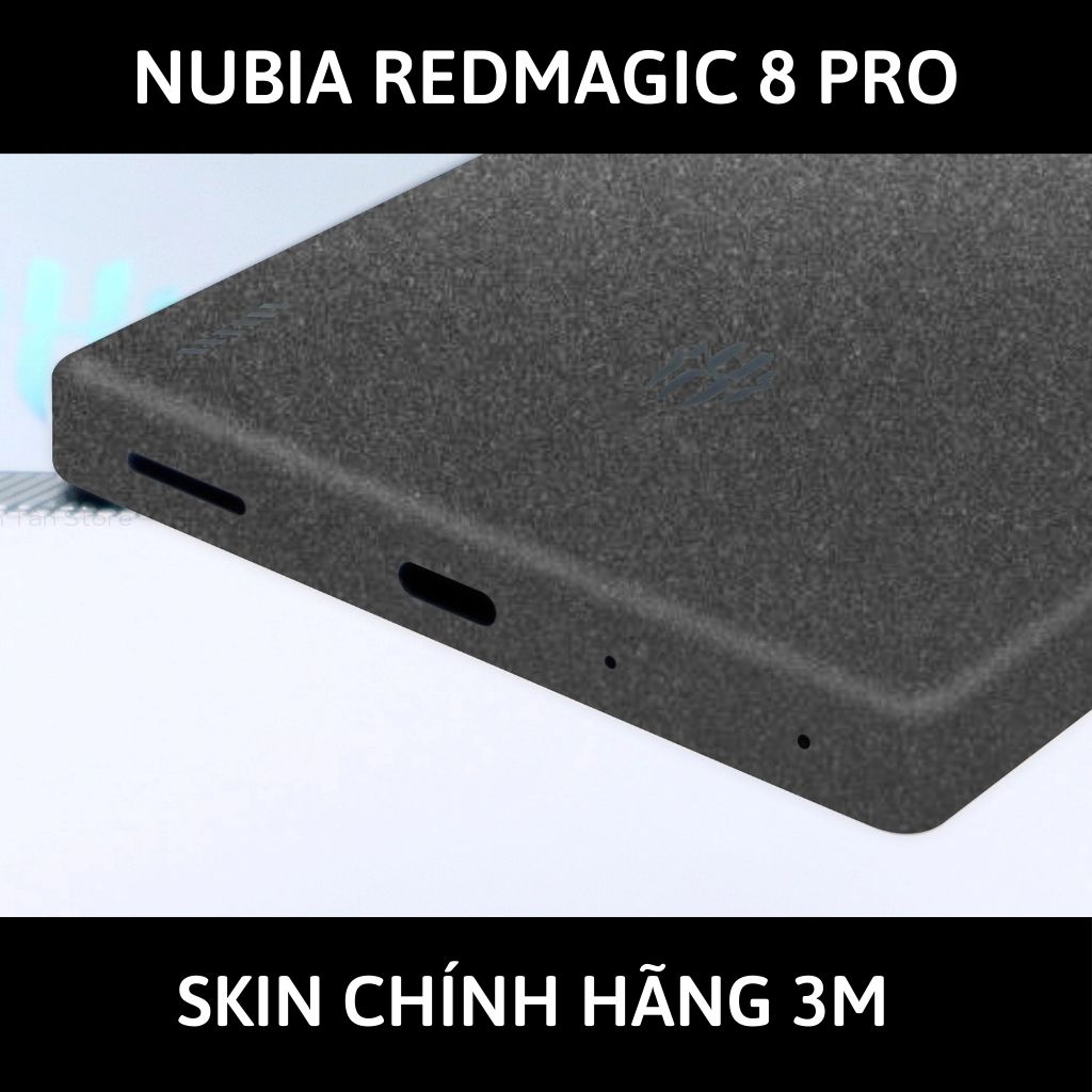 Skin 3m Nubia Redmagic 8 Pro, 8 Pro Plus full body và camera nhập khẩu chính hãng USA phụ kiện điện thoại huỳnh tân store - Dark Grey- Warp Skin Collection