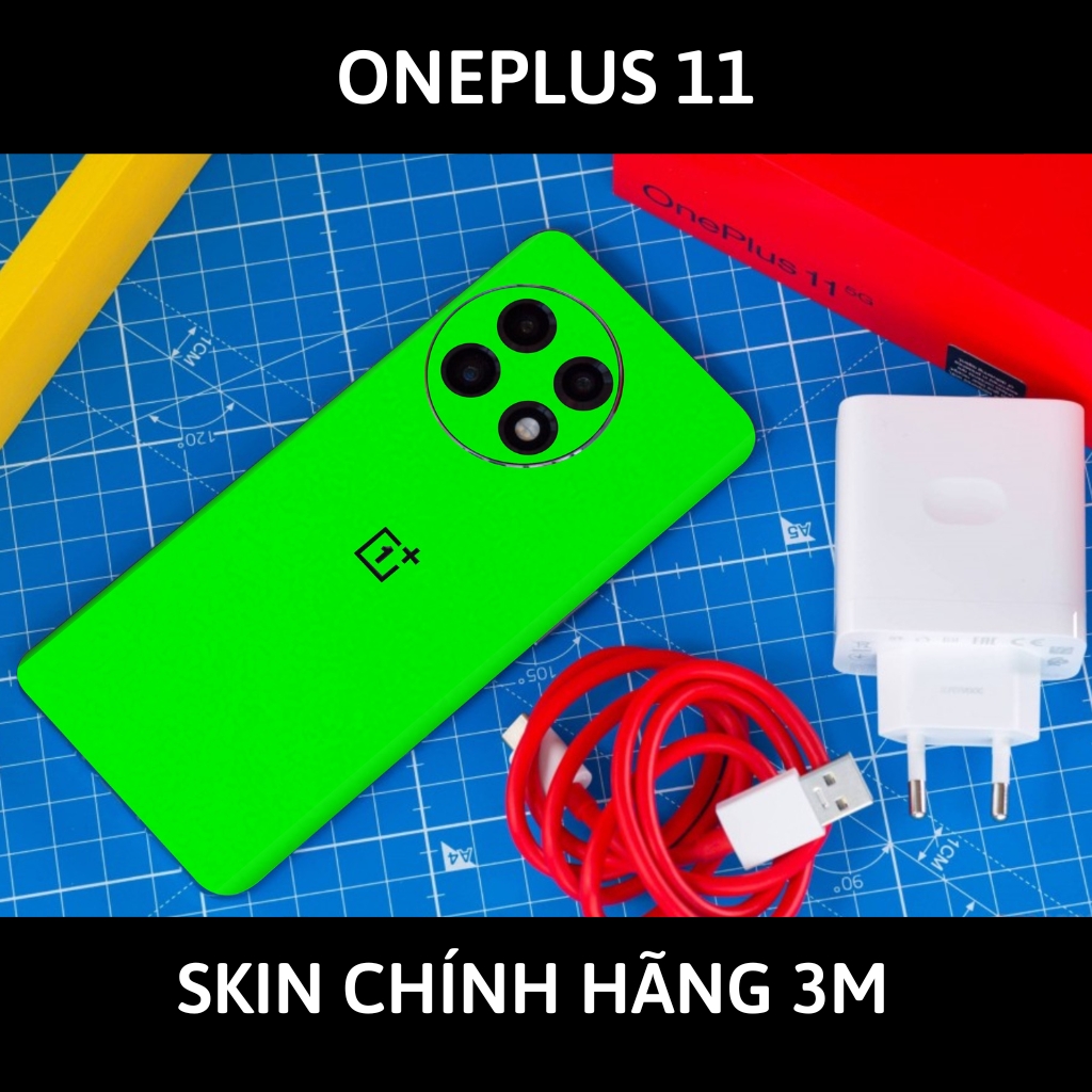 Skin 3m Oneplus 11 full body và camera nhập khẩu chính hãng USA phụ kiện điện thoại huỳnh tân store - Green Neo - Warp Skin Collection