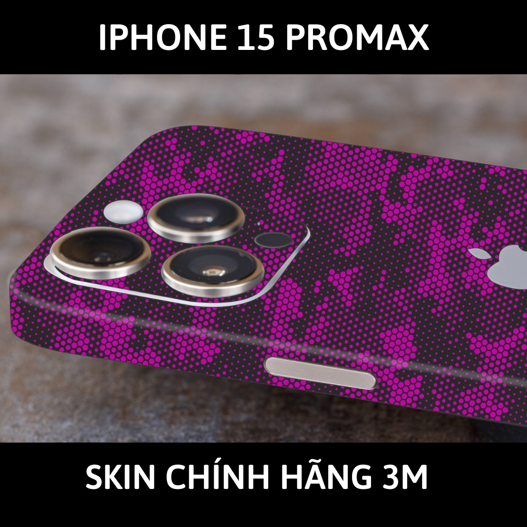 Dán skin điện thoại Iphone 15 Pro, Iphone 15 Pro Max full body và camera nhập khẩu chính hãng USA phụ kiện điện thoại huỳnh tân store - Mamba Purple - Warp Skin Collection