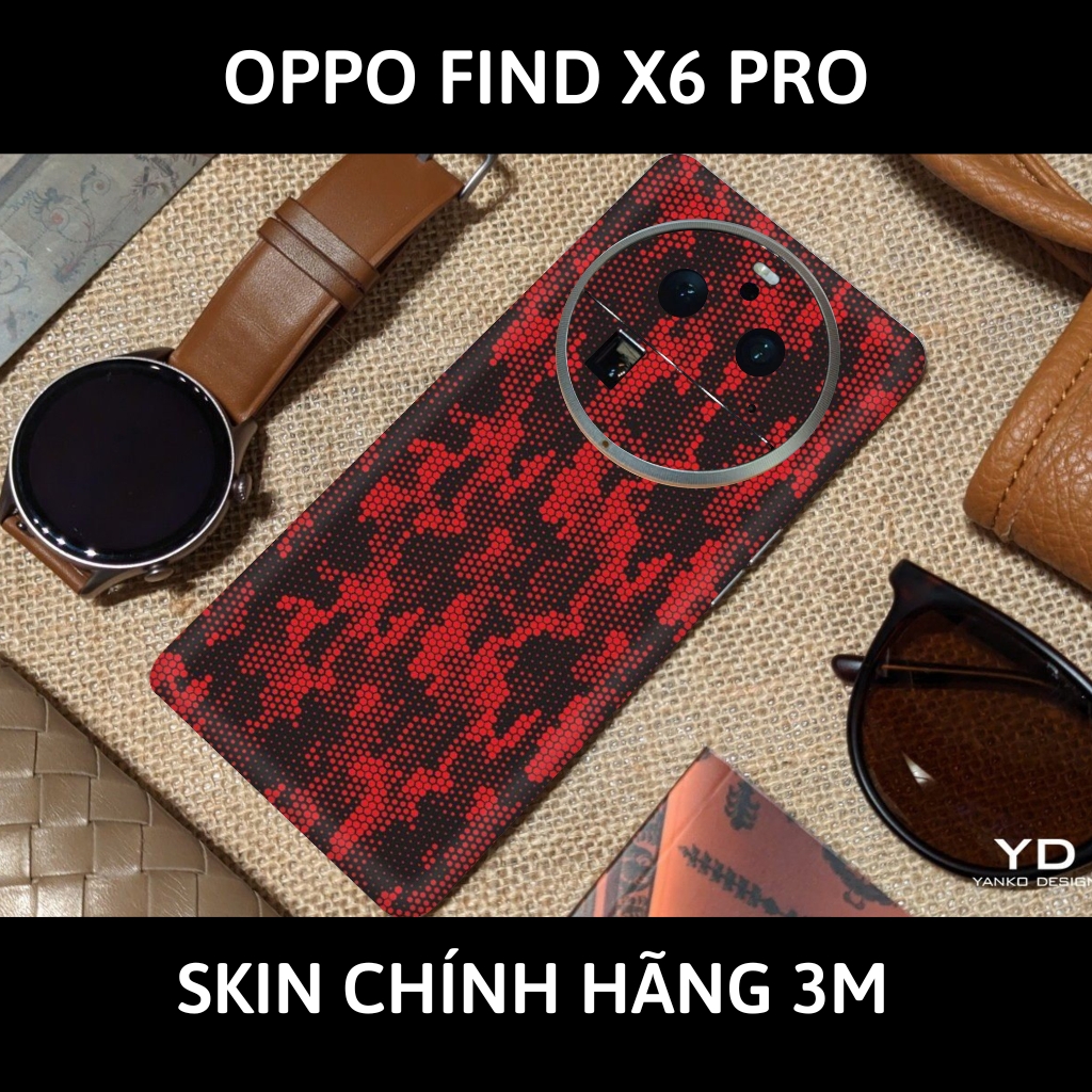 Dán skin điện thoại Oppo Find X6 Pro full body và camera nhập khẩu chính hãng USA phụ kiện điện thoại huỳnh tân store - Mamba Red - Warp Skin Collection