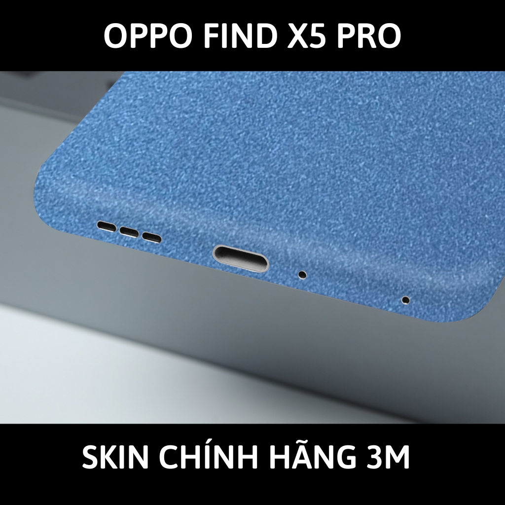 Dán skin điện thoại Oppo Find X5 Pro full body và camera nhập khẩu chính hãng USA phụ kiện điện thoại huỳnh tân store - Oracle Dove Blue Metallic - Warp Skin Collection