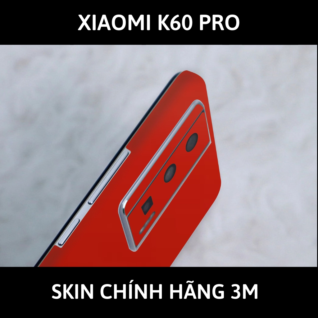 Skin 3m K60, K60 Pro full body và camera nhập khẩu chính hãng USA phụ kiện điện thoại huỳnh tân store - Matte Red - Warp Skin Collection