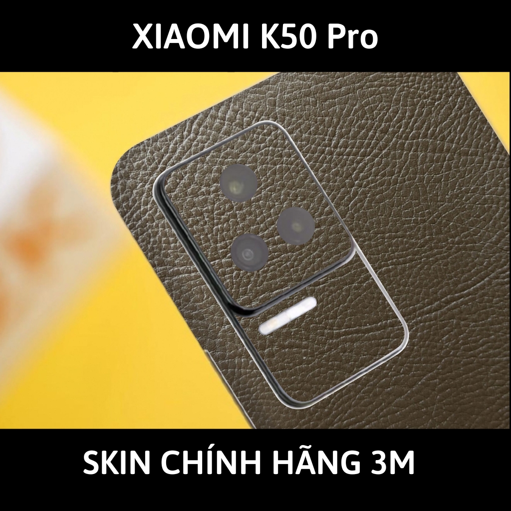 Dán skin điện thoại K50 Pro full body và camera nhập khẩu chính hãng USA phụ kiện điện thoại huỳnh tân store - Hexis Brown Leather - Warp Skin Collection