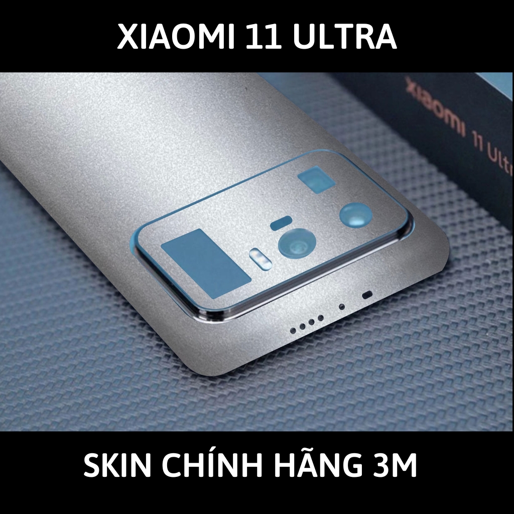 Skin 3m Mi 11 Ultra full body và camera nhập khẩu chính hãng USA phụ kiện điện thoại huỳnh tân store - Alumium White - Warp Skin Collection