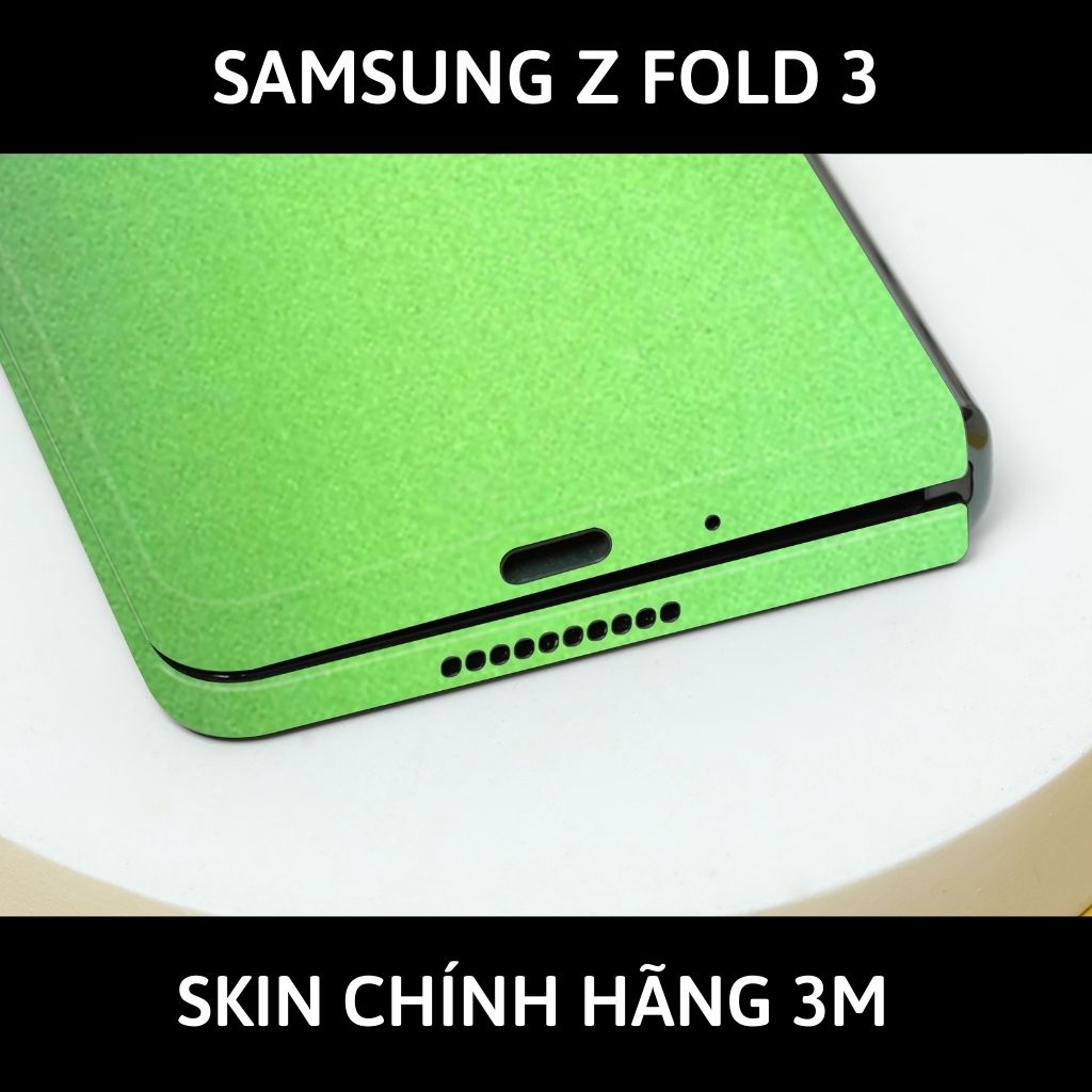 Skin 3m samsung galaxy Z Fold 4, Z Fold 3, Z Fold 2 full body và camera nhập khẩu chính hãng USA phụ kiện điện thoại huỳnh tân store - Oracal Green Brown - Warp Skin Collection