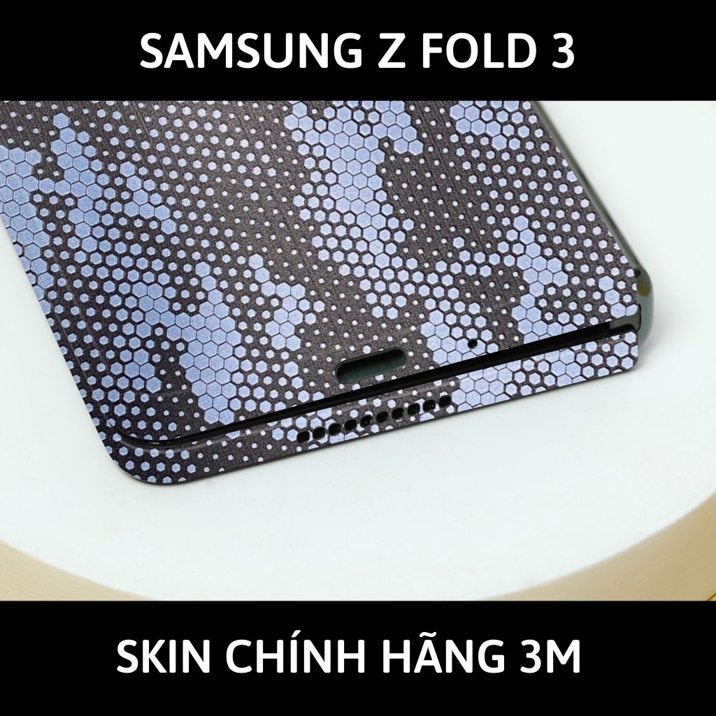 Skin 3m samsung galaxy Z Fold 4, Z Fold 3, Z Fold 2 full body và camera nhập khẩu chính hãng USA phụ kiện điện thoại huỳnh tân store - Mamba Light Blue - Warp Skin Collection