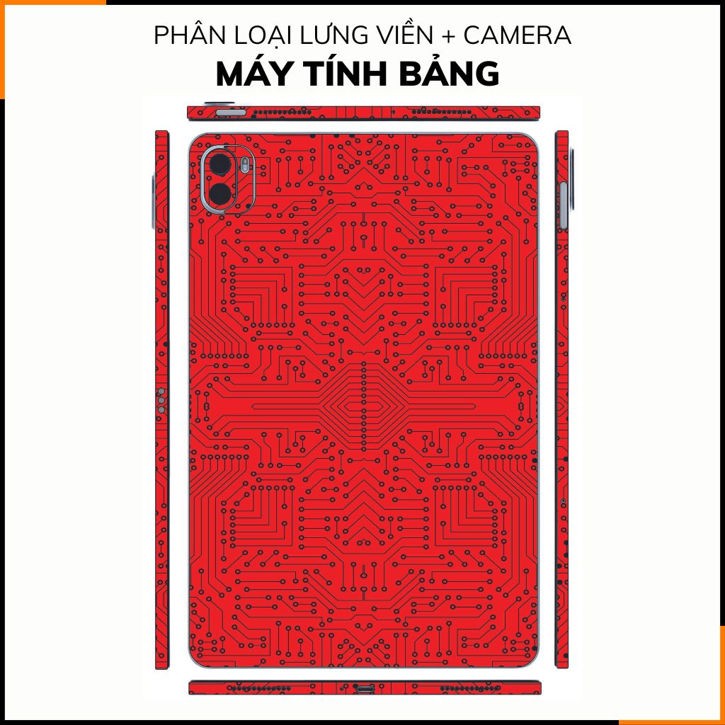 Dán skin máy tính bảng xiaomi, huawei, oppo, lenovo, google, microsoft, vivo  full body và camera chính hãng ORAFOL nhập khẩu từ ĐỨC MÁY TÍNH BẢNG  - ELECTRIC RED -  SK B01 05 phụ kiện điện thoại huỳnh tân store