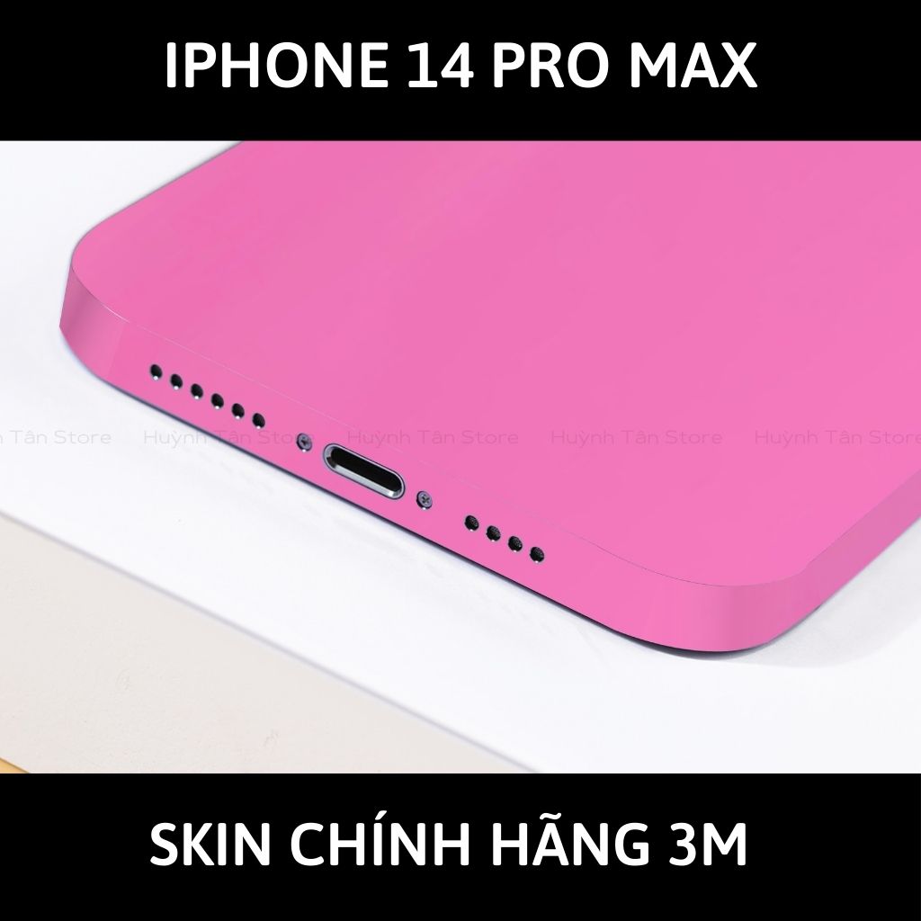 Skin 3m Iphone 14, Iphone 14 Pro, Iphone 14 Pro Max full body và camera nhập khẩu chính hãng USA phụ kiện điện thoại huỳnh tân store - Oracal Hot Pink - Warp Skin Collection