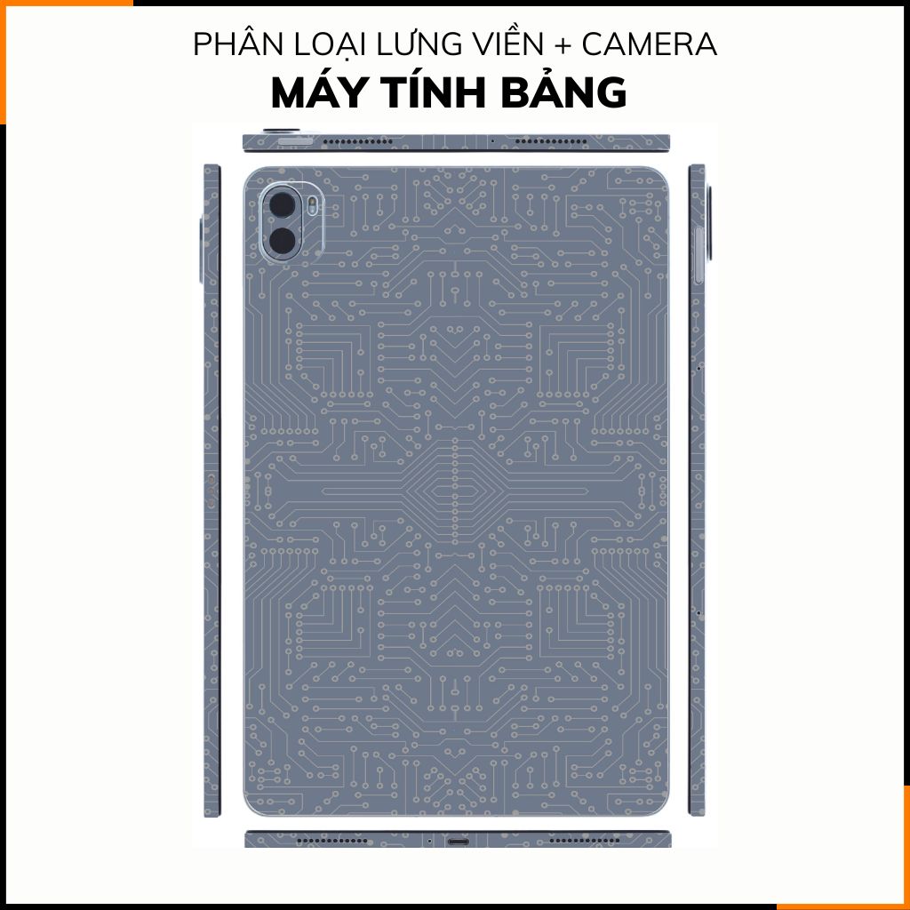 Dán skin máy tính bảng xiaomi, huawei, oppo, lenovo, google, microsoft, vivo  full body và camera chính hãng ORAFOL nhập khẩu từ ĐỨC MÁY TÍNH BẢNG  - ELECTRIC FULL GREY -  SK B01 08 phụ kiện điện thoại huỳnh tân store
