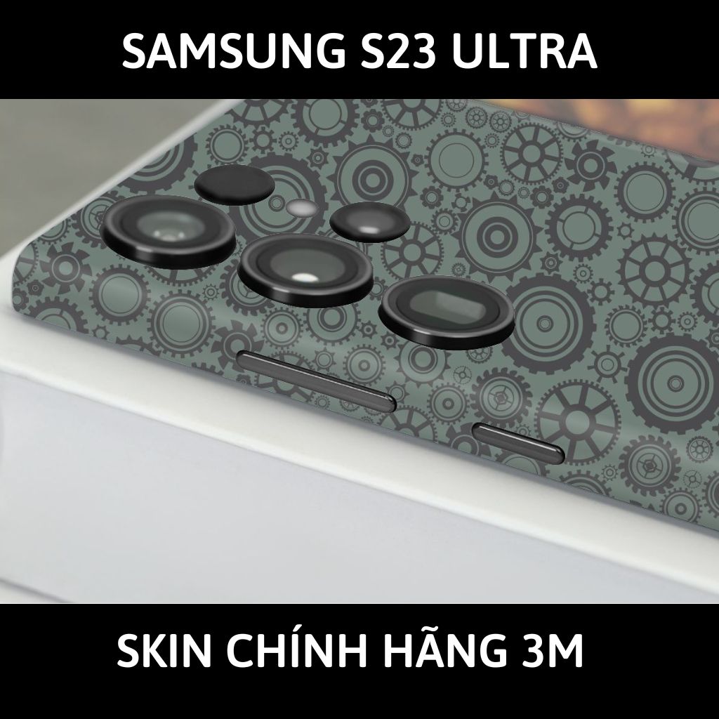 Dán skin điện thoại Samsung S23 Ultra full body và camera nhập khẩu chính hãng USA phụ kiện điện thoại huỳnh tân store - BÁNH RĂNG - Warp Skin Collection