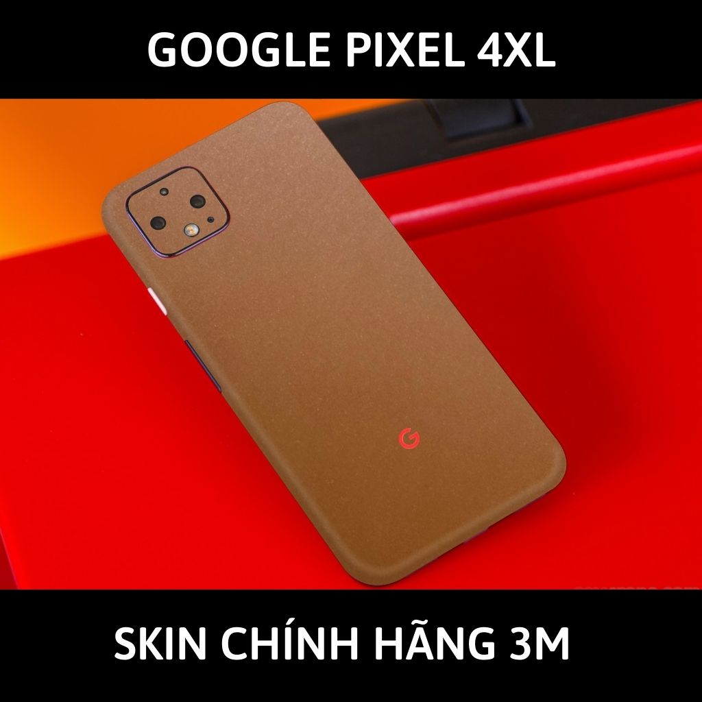 Skin 3m google Pixel 4XL, Pixel 4 full body và camera nhập khẩu chính hãng USA phụ kiện điện thoại huỳnh tân store - Caramel - Warp Skin Collection