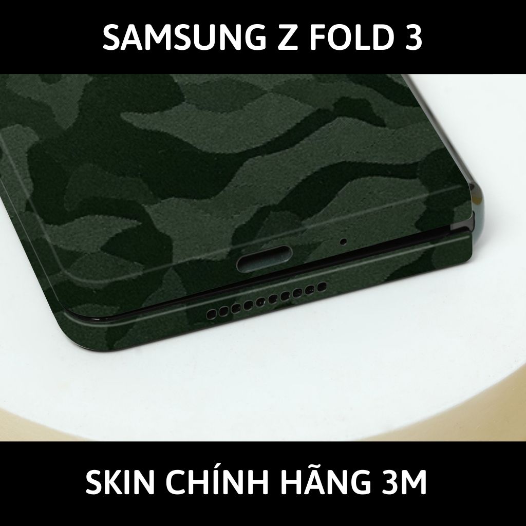 Skin 3m samsung galaxy Z Fold 4, Z Fold 3, Z Fold 2 full body và camera nhập khẩu chính hãng USA phụ kiện điện thoại huỳnh tân store - Camo Green - Warp Skin Collection