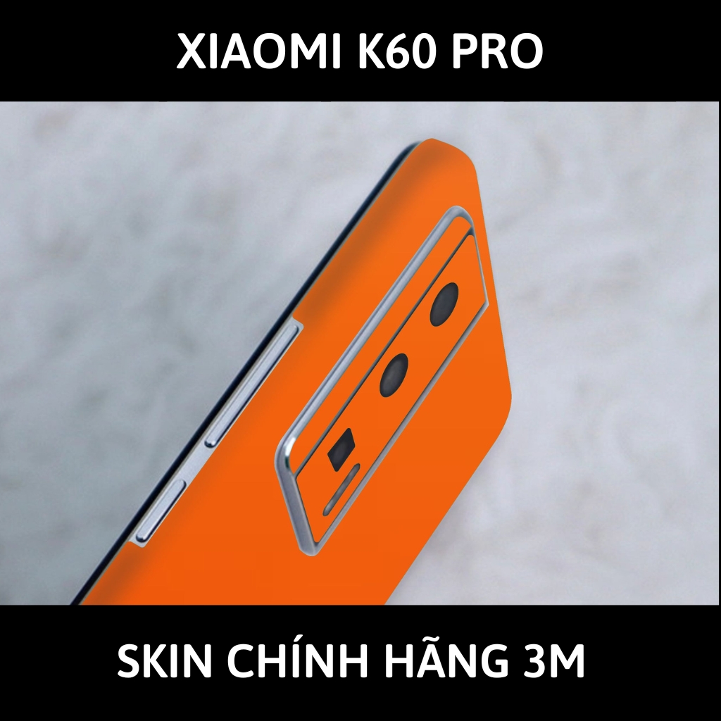 Skin 3m K60, K60 Pro full body và camera nhập khẩu chính hãng USA phụ kiện điện thoại huỳnh tân store - Matte Oranger - Warp Skin Collection