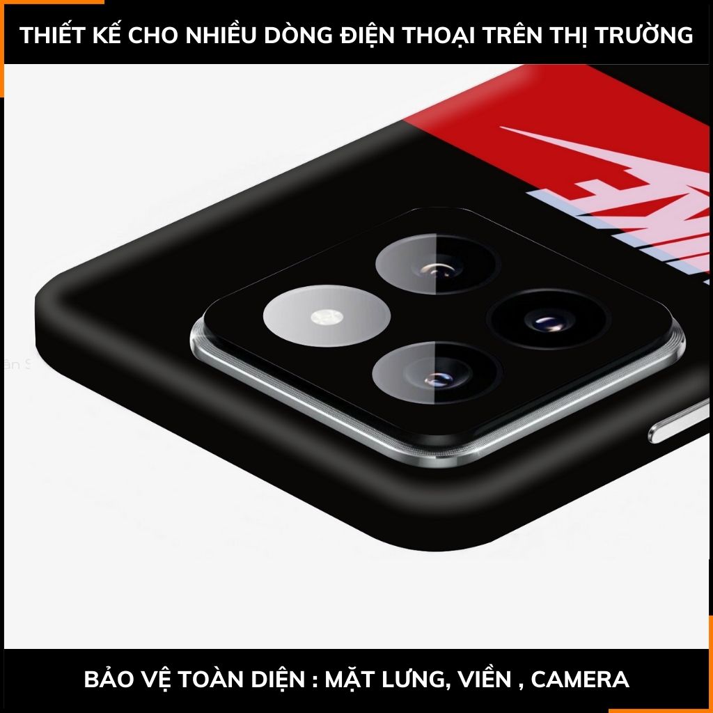 Dán skin điện thoại Xiaomi Mi 14 , Mi 14 Pro full body và camera nhập khẩu chính hãng USA in hình Thương Hiệu - SKD E02 phụ kiện điện thoại huỳnh tân store