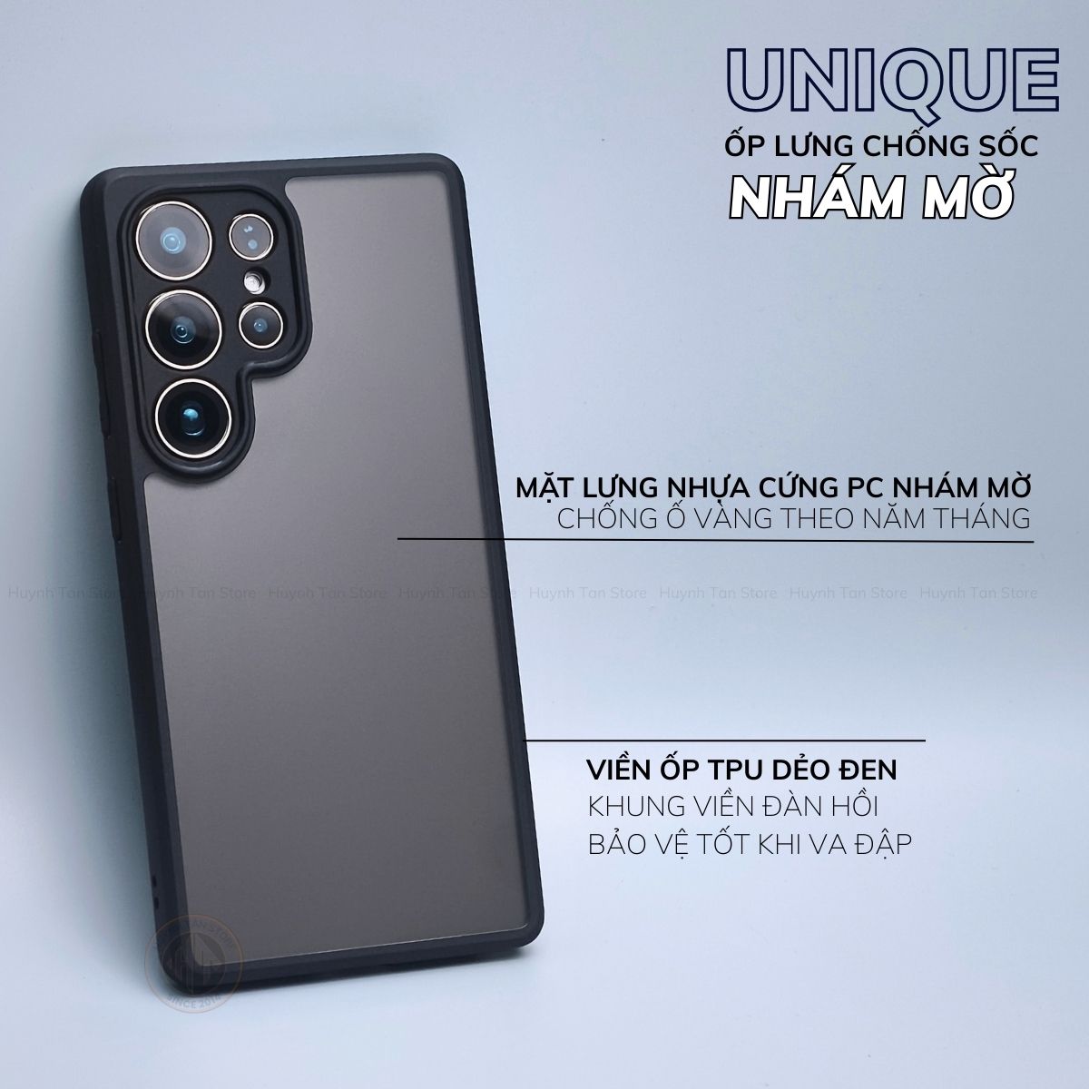 Ốp lưng samsung s25 ultra s25 edge s24 fe s23 fe s22 ultra chống sốc chống vân tay UNIQUE bảo vệ camera phụ kiện huỳnh tân store