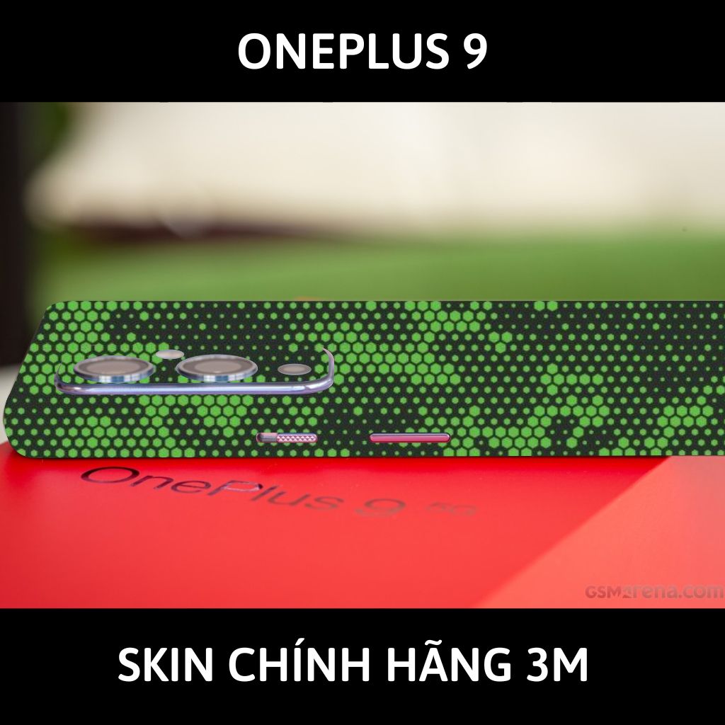 Skin 3m Oneplus 9R, 9 Pro, 9 full body và camera nhập khẩu chính hãng USA phụ kiện điện thoại huỳnh tân store - Mamba Green - Warp Skin Collection