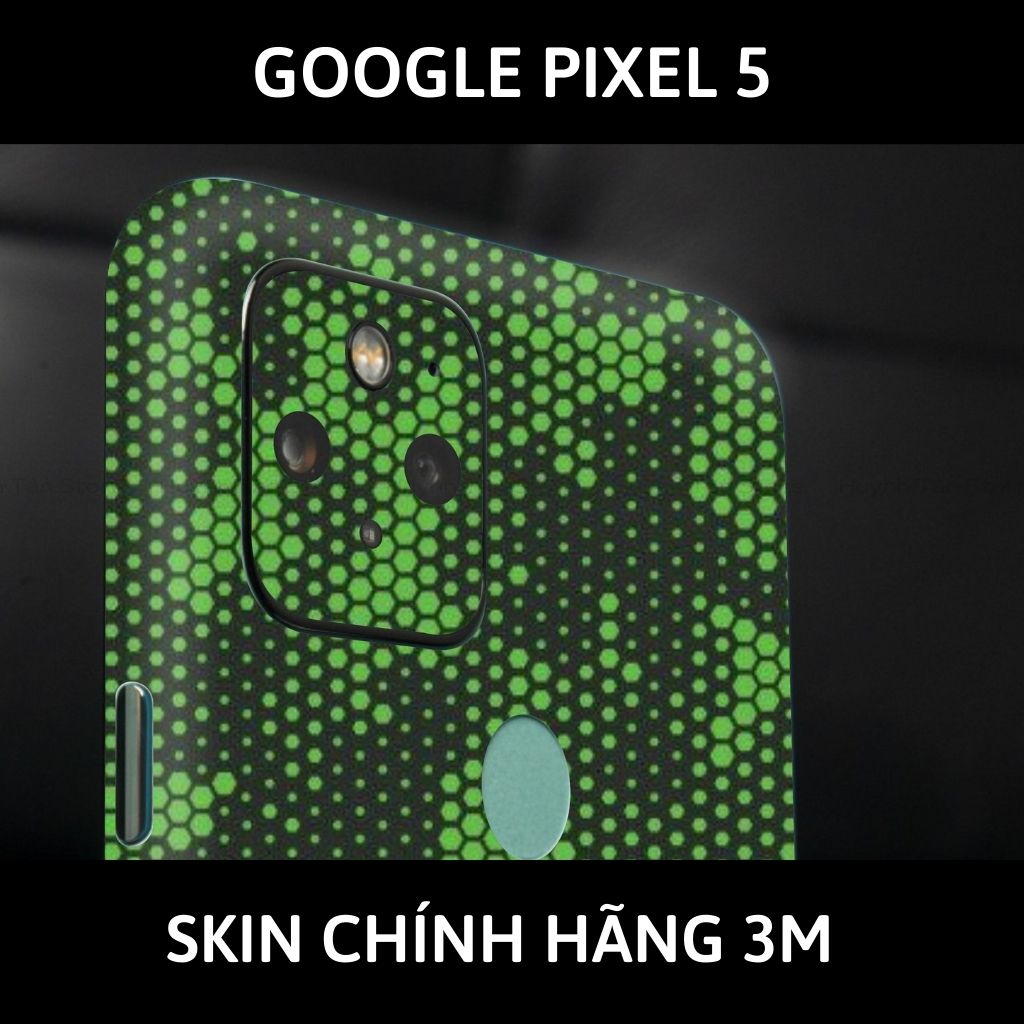 Skin 3m Google Pixel 5, Pixel 5A, Pixel 4A, Pixel 4A 5G full body và camera nhập khẩu chính hãng USA phụ kiện điện thoại huỳnh tân store - Mamba Green - Warp Skin Collection
