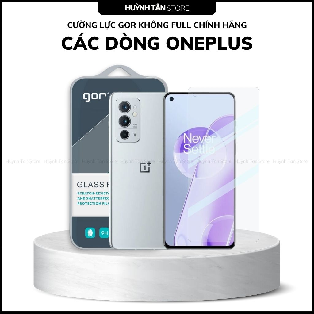 Kính cường lực trong suốt Oneplus 15 , 13T , Ace 5 Ultra , 10T , 9RT KHÔNG FULL MÀN chống bám vân tay chính hãng GOR