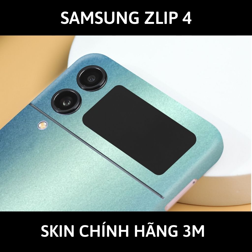 Skin 3m samsung galaxy Z Flip 4, Z Flip 3, Z Flip full body và camera nhập khẩu chính hãng USA phụ kiện điện thoại huỳnh tân store - Oracal Blue Yellow - Warp Skin Collection