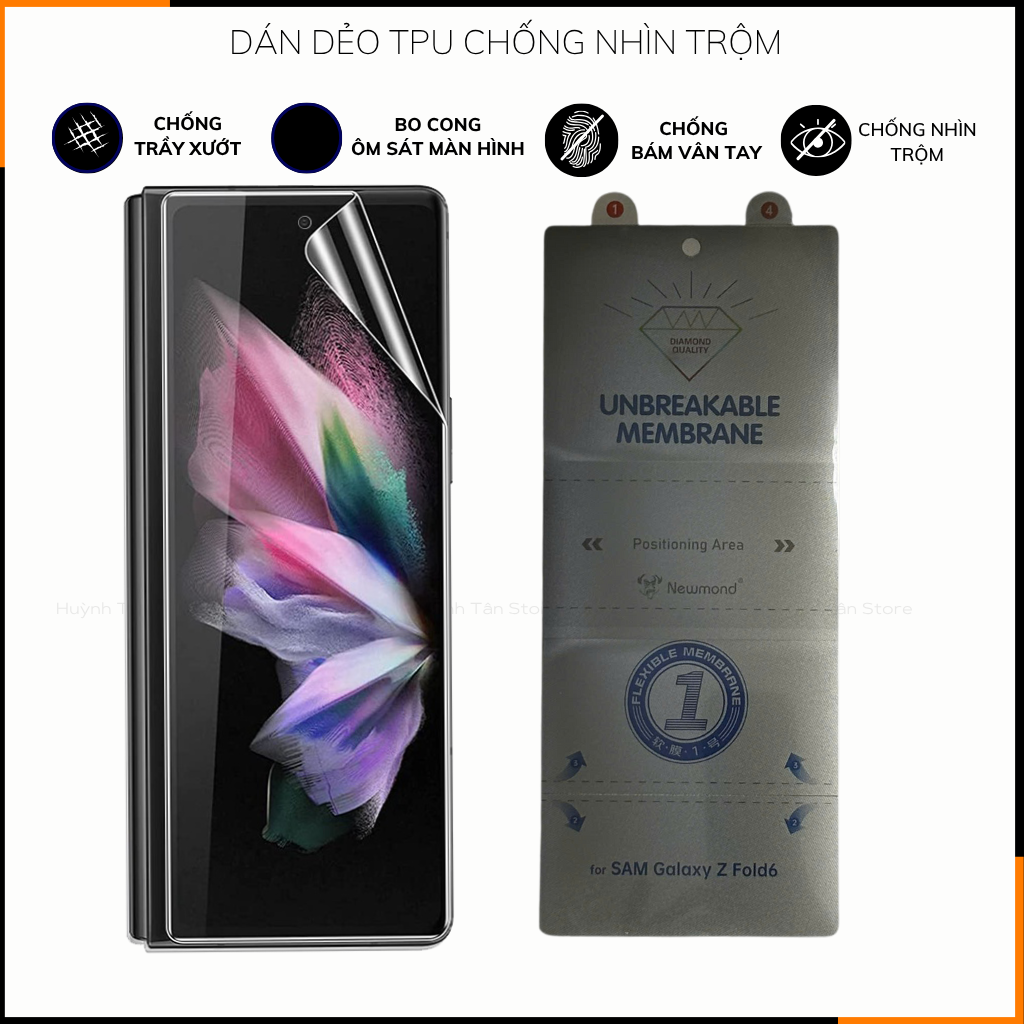 Dán dẻo tpu samsung z fold 7 6 5 4 3 2  trong suốt hoặc nhám , chống nhìn trộm 3 lớp dễ dán bảo vệ màn hình ngoài , mặt lưng , màn hình trong phụ kiện điện thoại huỳnh tân store