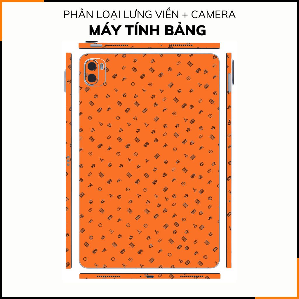 Dán skin máy tính bảng xiaomi, huawei, oppo, lenovo, google, microsoft, vivo  full body và camera chính hãng ORAFOL nhập khẩu từ ĐỨC MÁY TÍNH BẢNG  - MANY STICKER ORANGE -  SK B14 04 phụ kiện điện thoại huỳnh tân store