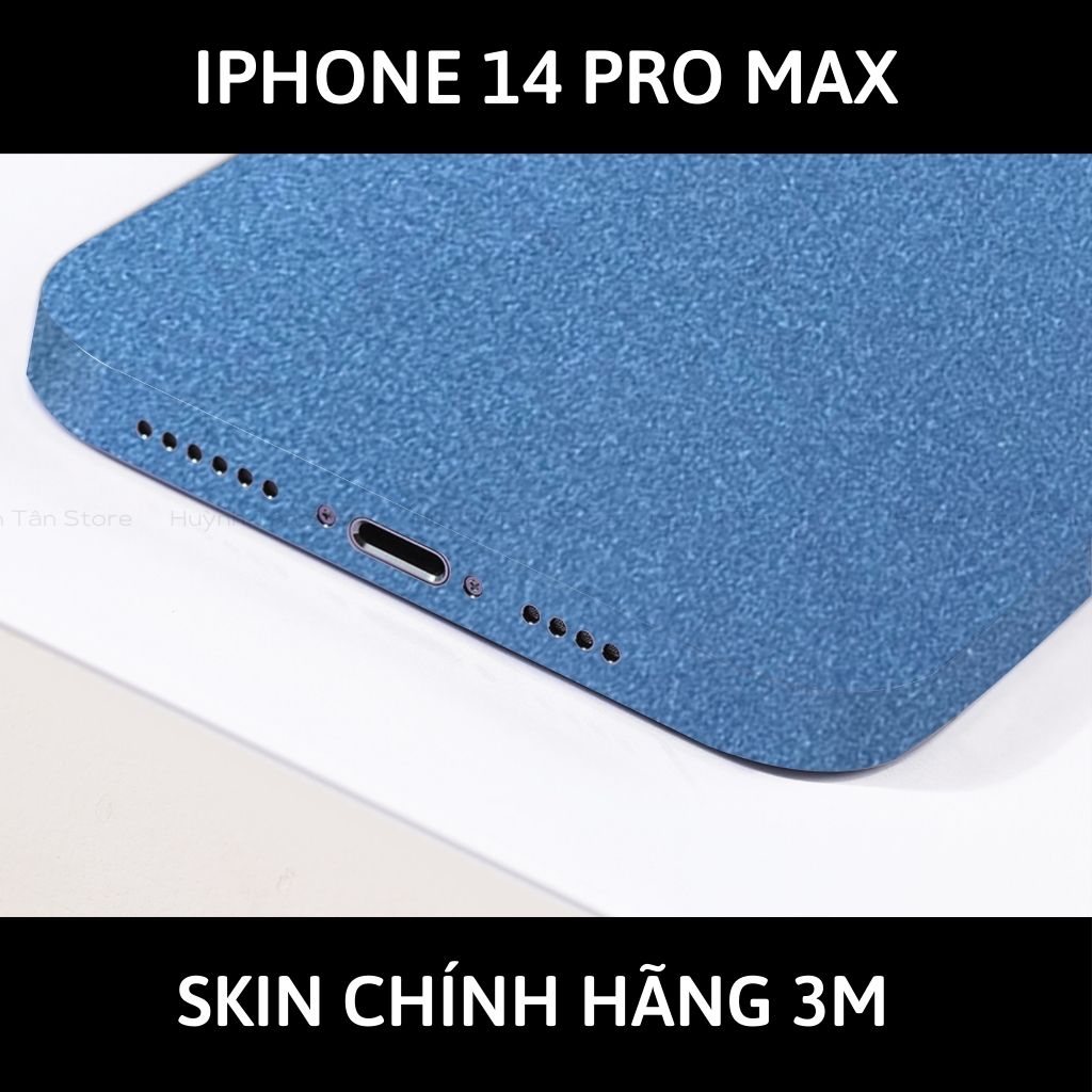 Skin 3m Iphone 14, Iphone 14 Pro, Iphone 14 Pro Max full body và camera nhập khẩu chính hãng USA phụ kiện điện thoại huỳnh tân store - Oracal Dove Blue Metalic - Warp Skin Collection