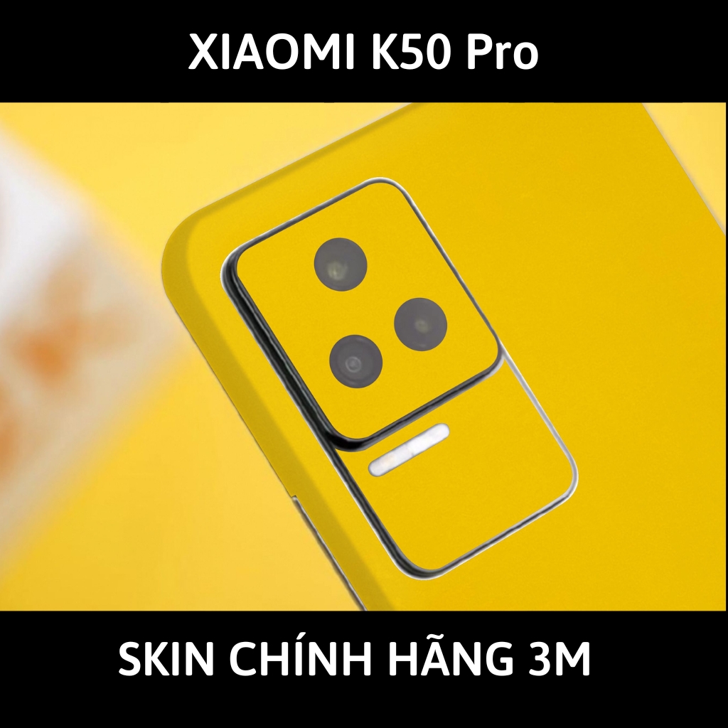 Dán skin điện thoại K50 Pro full body và camera nhập khẩu chính hãng USA phụ kiện điện thoại huỳnh tân store - Yellow Gloss - Warp Skin Collection