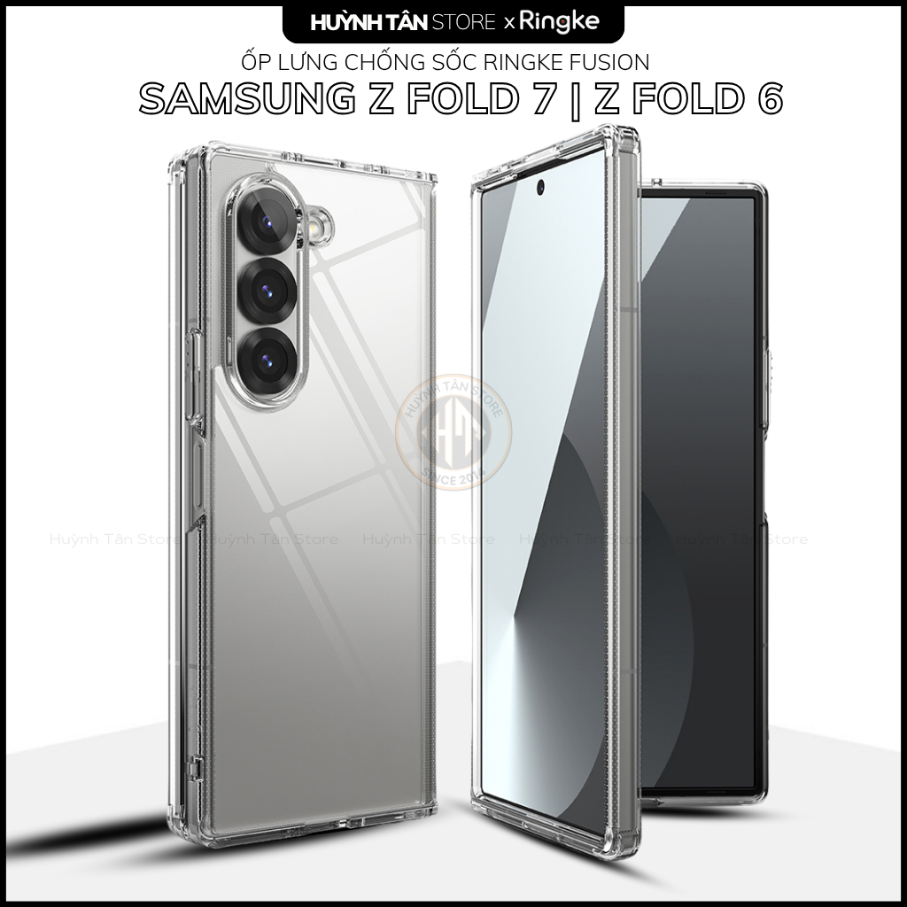 Ốp lưng samsung z fold 7, zfold 6 RINGKE chính hãng trong suốt chống sốc FUSION chống ố vàng phụ kiện huỳnh tân store