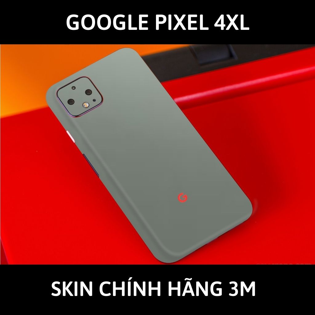 Skin 3m google Pixel 4XL, Pixel 4 full body và camera nhập khẩu chính hãng USA phụ kiện điện thoại huỳnh tân store - Battelship Grey - Warp Skin Collection