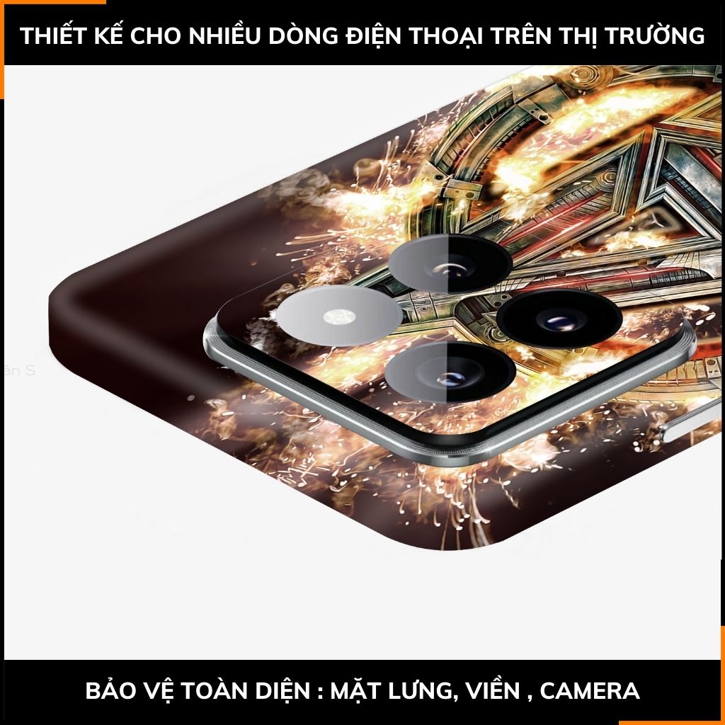 Dán skin điện thoại Xiaomi Mi 14 , Mi 14 Pro full body và camera nhập khẩu chính hãng USA in hình MAVEL - SKD M09 phụ kiện điện thoại huỳnh tân store