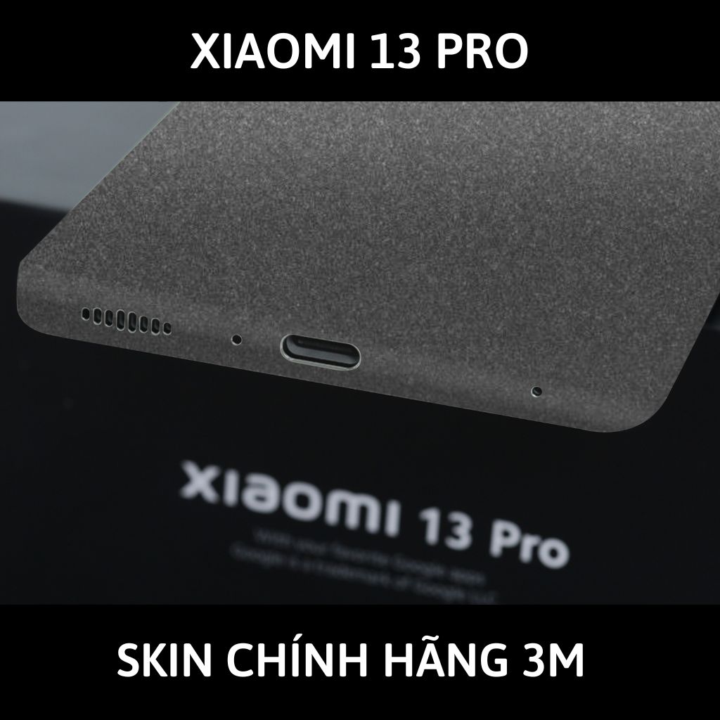 Skin 3m Mi 13 Ultra, Mi 13 Pro, Mi 13  full body và camera nhập khẩu chính hãng USA phụ kiện điện thoại huỳnh tân store - Dark Grey - Warp Skin Collection