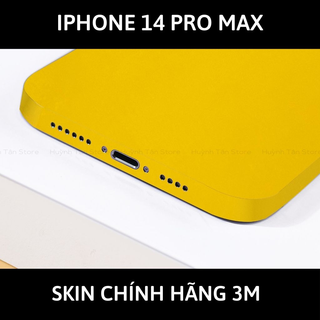 Skin 3m Iphone 14, Iphone 14 Pro, Iphone 14 Pro Max full body và camera nhập khẩu chính hãng USA phụ kiện điện thoại huỳnh tân store - Yellow Gloss - Warp Skin Collection