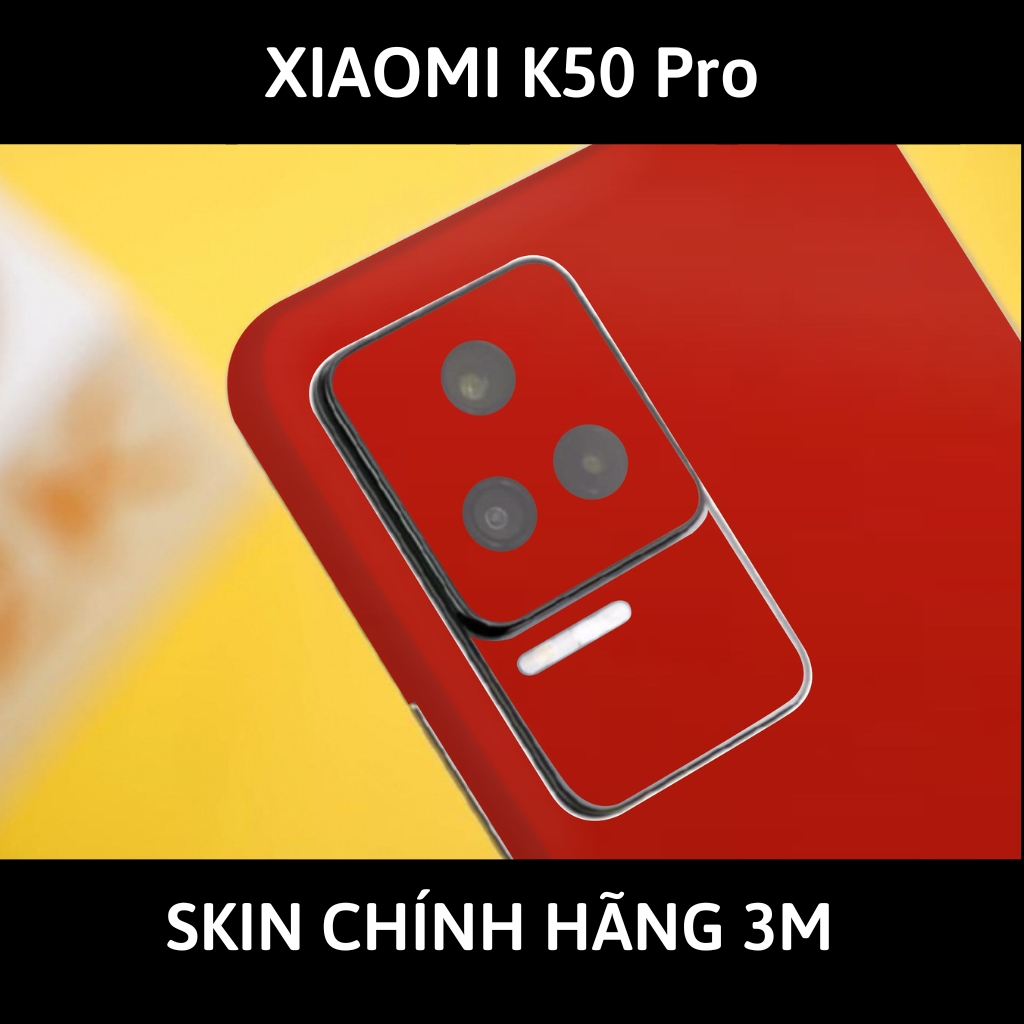 Dán skin điện thoại K50 Pro full body và camera nhập khẩu chính hãng USA phụ kiện điện thoại huỳnh tân store - Matte Red - Warp Skin Collection