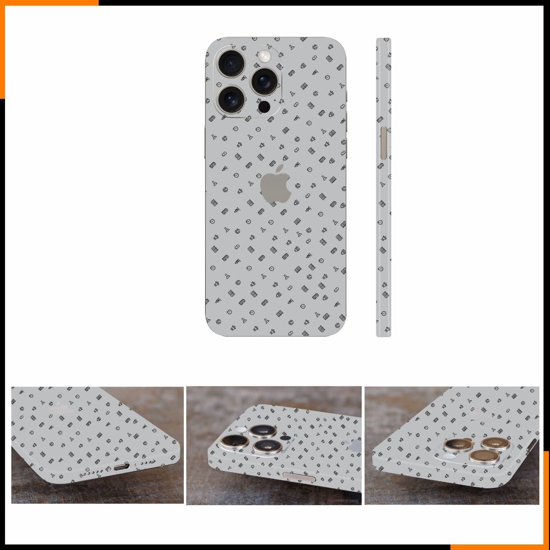 Dán skin điện thoại Iphone 15 Pro, Iphone 15 Pro Max full body và camera nhập khẩu chính hãng USA phụ kiện điện thoại huỳnh tân store - Sticker  - Warp Skin Collection