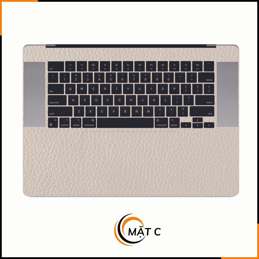Dán skin macbook pro, macbook air chính hãng 3M nhập khẩu USA - SKIN 3M - MACBOOK - LEATHER WHITE - SK-B06-03 phụ kiện điện thoại huỳnh tân store