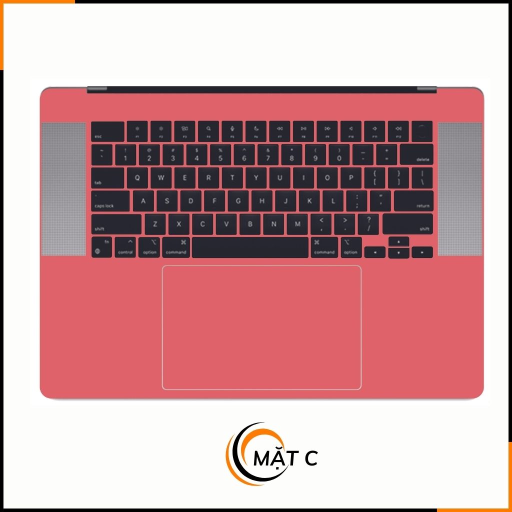 Dán skin macbook pro, macbook air chính hãng 3M nhập khẩu USA - SKIN 3M - MACBOOK - PASTEL RED  - SK A01 04 phụ kiện điện thoại huỳnh tân store