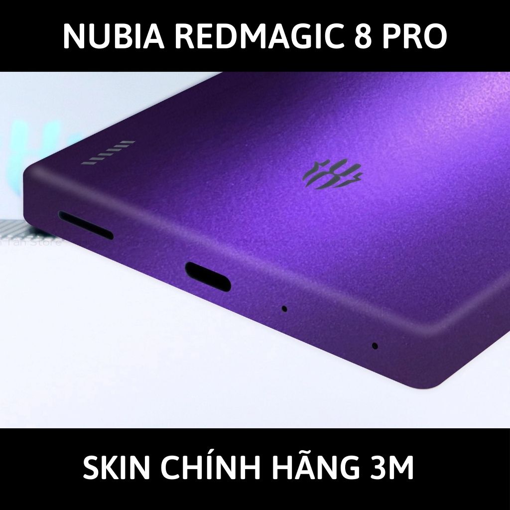 Skin 3m Nubia Redmagic 8 Pro, 8 Pro Plus full body và camera nhập khẩu chính hãng USA phụ kiện điện thoại huỳnh tân store - Oracal Deep Pupper - Warp Skin Collection
