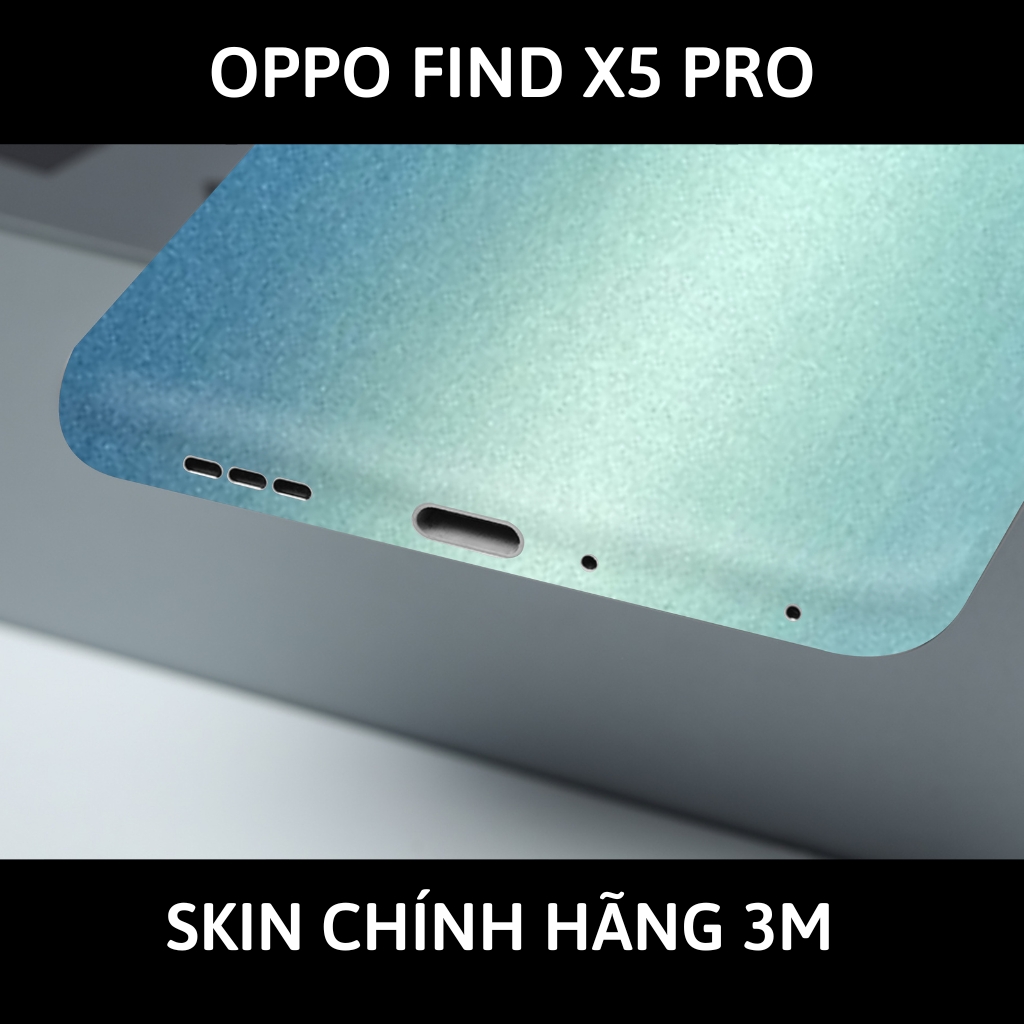 Dán skin điện thoại Oppo Find X5 Pro full body và camera nhập khẩu chính hãng USA phụ kiện điện thoại huỳnh tân store - Oracle Blue Yellow - Warp Skin Collection