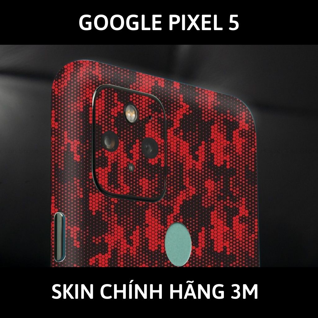 Skin 3m Google Pixel 5, Pixel 5A, Pixel 4A, Pixel 4A 5G full body và camera nhập khẩu chính hãng USA phụ kiện điện thoại huỳnh tân store - Mamba Red - Warp Skin Collection