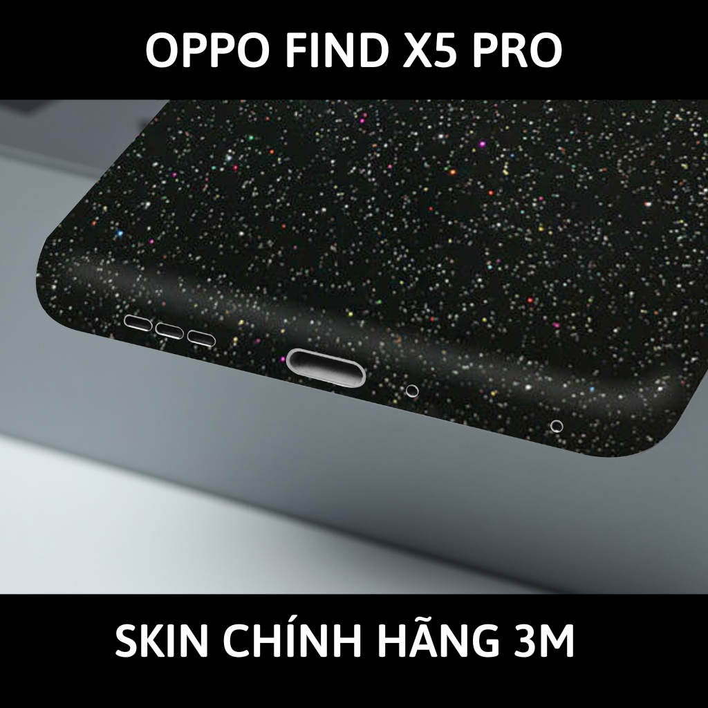 Dán skin điện thoại Oppo Find X5 Pro full body và camera nhập khẩu chính hãng USA phụ kiện điện thoại huỳnh tân store - Galaxy Black - Warp Skin Collection