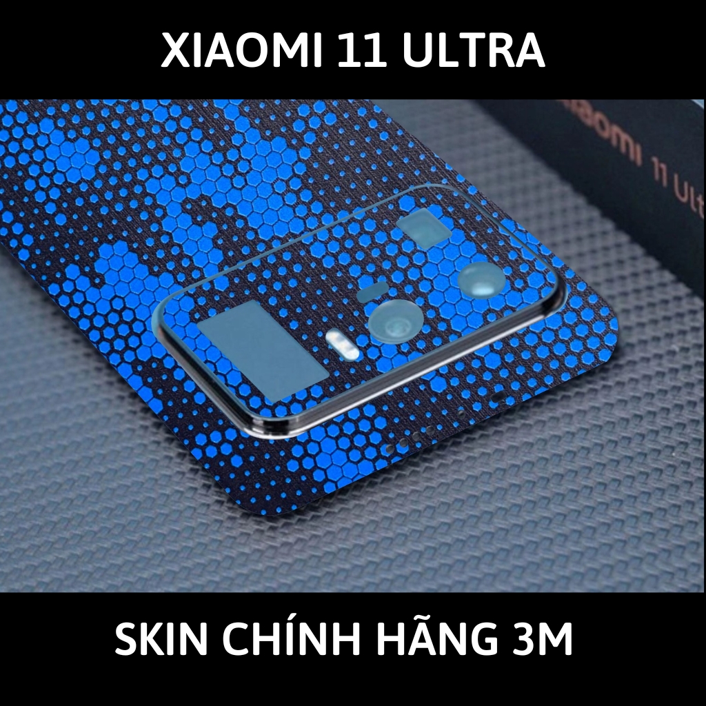 Skin 3m Mi 11 Ultra full body và camera nhập khẩu chính hãng USA phụ kiện điện thoại huỳnh tân store - Mamba Blue - Warp Skin Collection