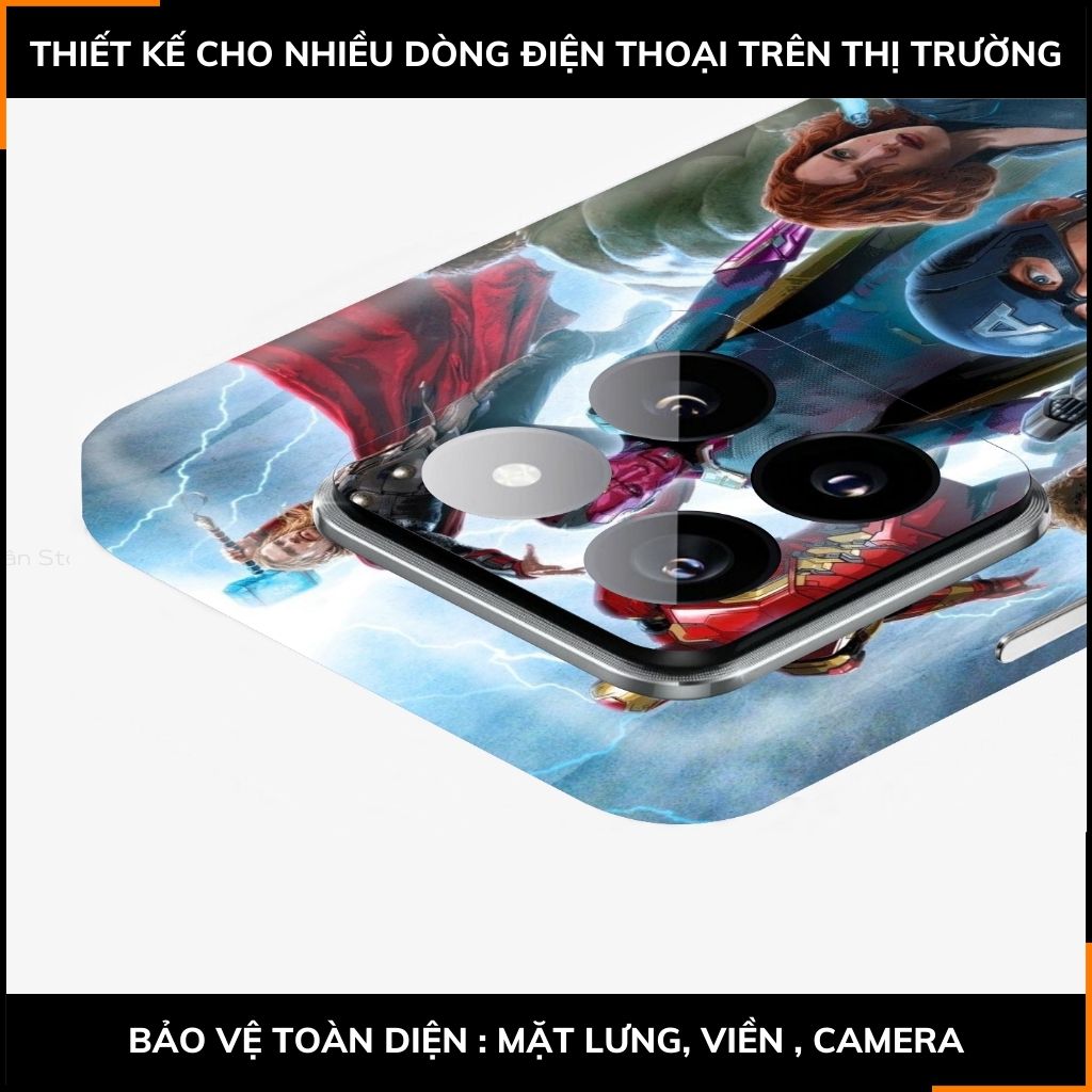 Dán skin điện thoại Xiaomi Mi 14 , Mi 14 Pro full body và camera nhập khẩu chính hãng USA in hình MAVEL - SKD M05 phụ kiện điện thoại huỳnh tân store