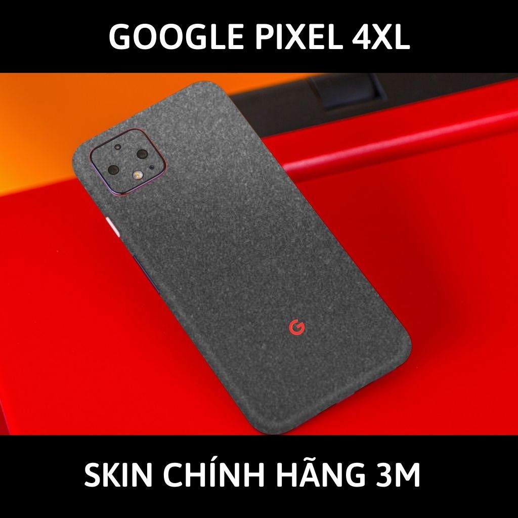 Skin 3m google Pixel 4XL, Pixel 4 full body và camera nhập khẩu chính hãng USA phụ kiện điện thoại huỳnh tân store - Dark Grey - Warp Skin Collection