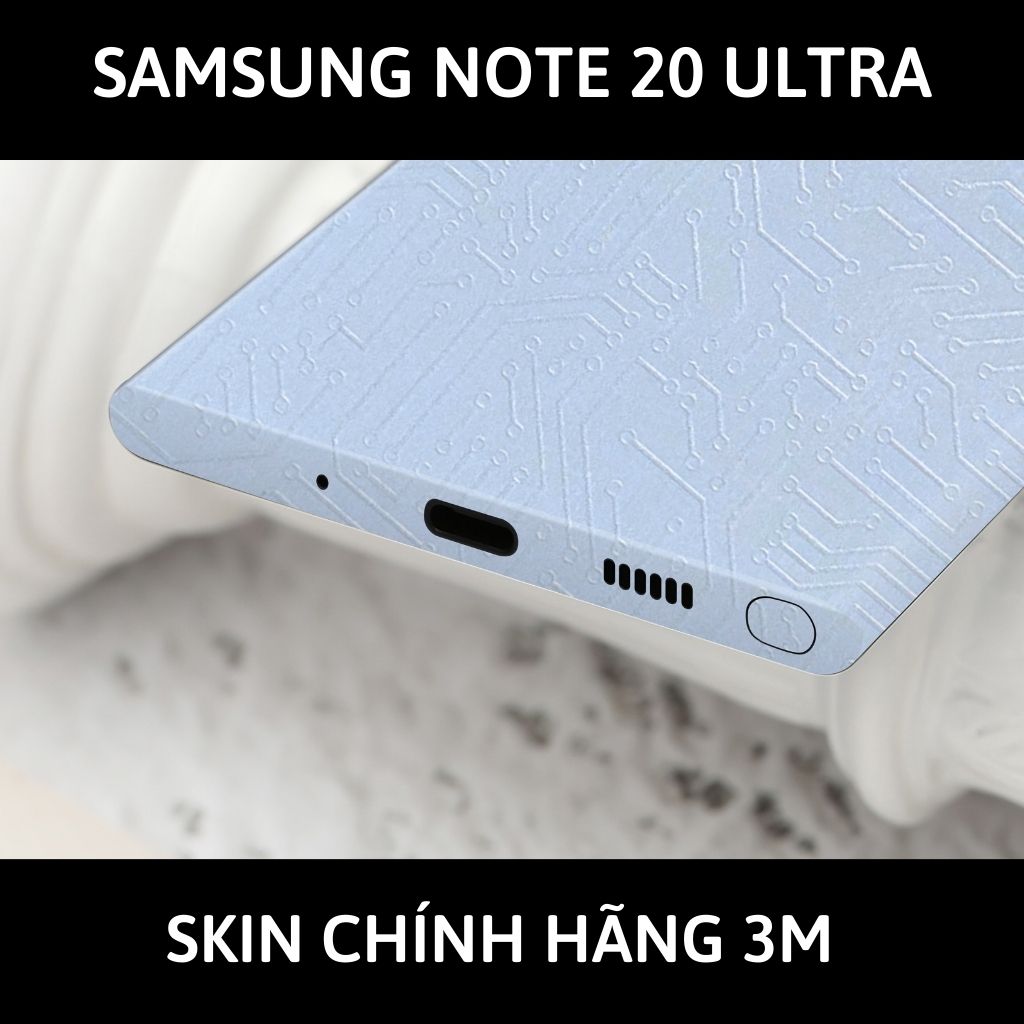 Skin 3m samsung galaxy note 20, note 20 ultra full body và camera nhập khẩu chính hãng USA phụ kiện điện thoại huỳnh tân store - Electronic White 2022 - Warp Skin Collection