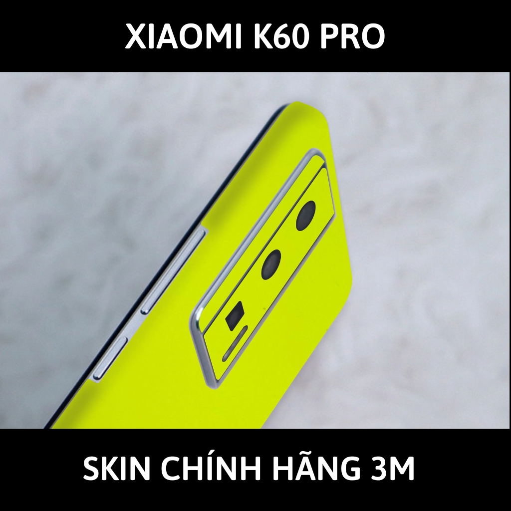 Skin 3m K60, K60 Pro full body và camera nhập khẩu chính hãng USA phụ kiện điện thoại huỳnh tân store - Yellow Neo - Warp Skin Collection