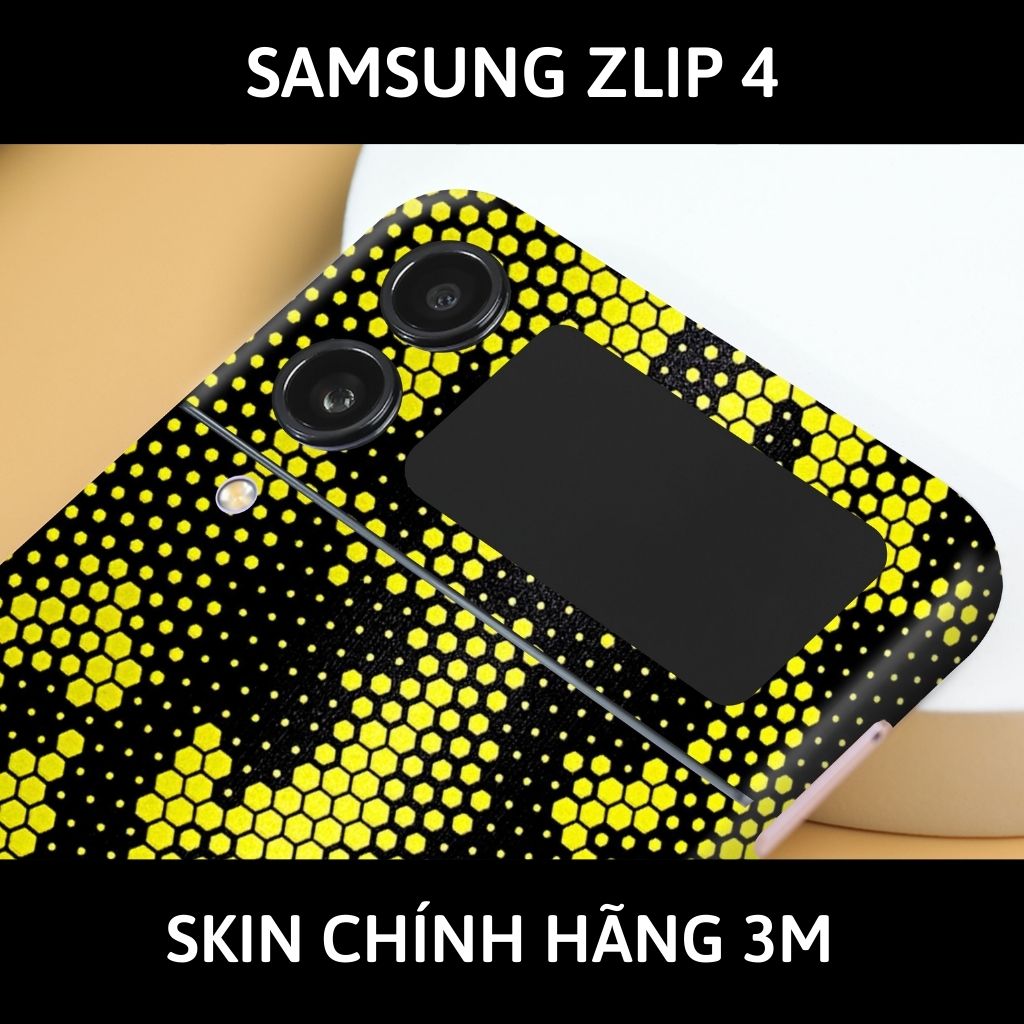 Skin 3m samsung galaxy Z Flip 4, Z Flip 3, Z Flip full body và camera nhập khẩu chính hãng USA phụ kiện điện thoại huỳnh tân store - Mamba Yellow - Warp Skin Collection
