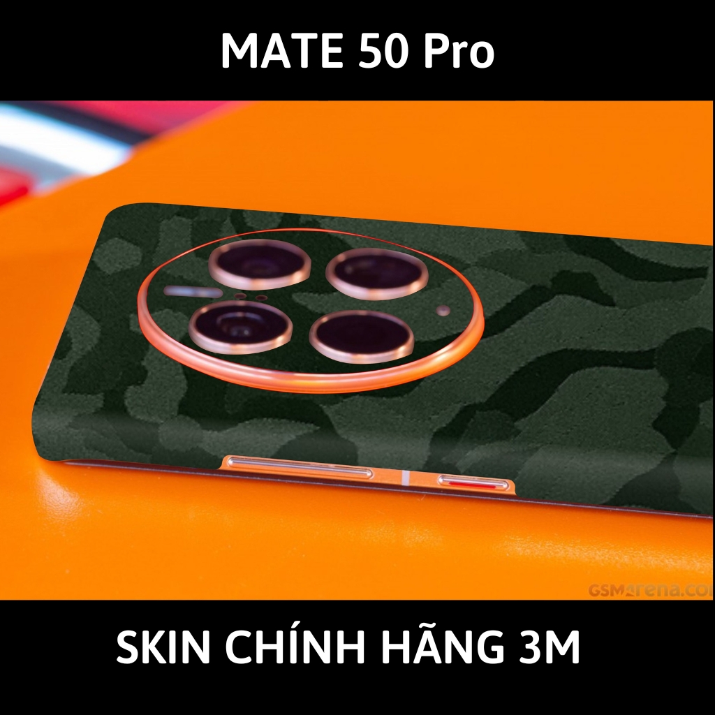 Dán skin điện thoại Huawei Mate 50 Pro full body và camera nhập khẩu chính hãng USA phụ kiện điện thoại huỳnh tân store - Camo Green - Warp Skin Collection