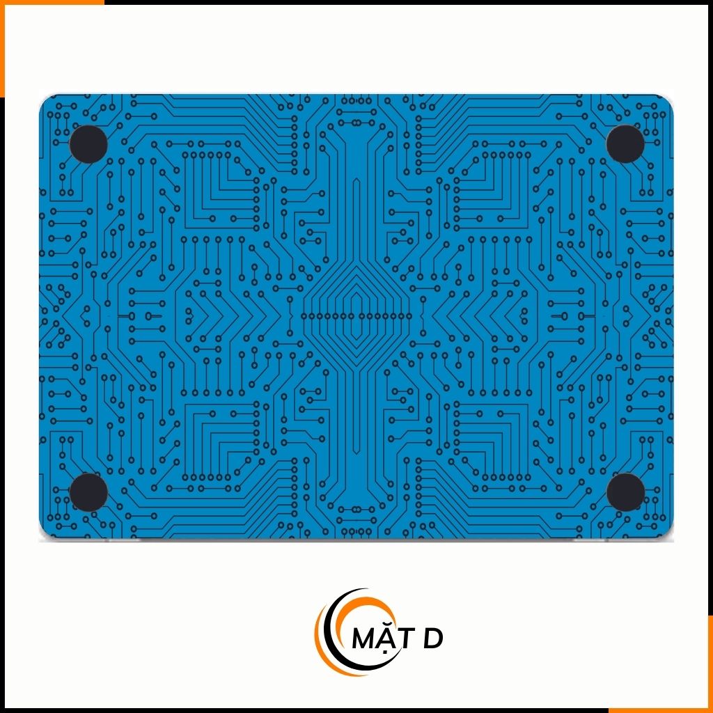 Dán skin macbook pro, macbook air chính hãng 3M nhập khẩu USA - SKIN 3M - MACBOOK - ELECTRIC BLUE  - SK B01 07 phụ kiện điện thoại huỳnh tân store